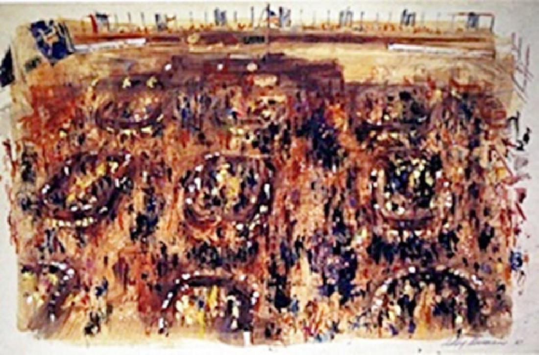 Stock Market - LeRoy Neiman: Stock Market Authentic Leroy Neiman. Lithograph, Signed artist, size approx. 11 x 14 in. Authentic Leroy Neiman (born Leroy Leslie Runquist, June 8, 1921 – June 20, 2012) was an American artist