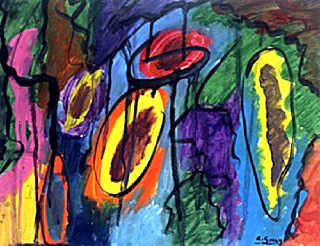 Oil Painting on Paper Arshile Gorky: in the manner ofArshile Gorky, bearing the signature Oil Painting on Paper, Untitled, Excellent Condition, Collection: Private, Provenance: Unknown, Size Approximately 13 x 17 Inches.