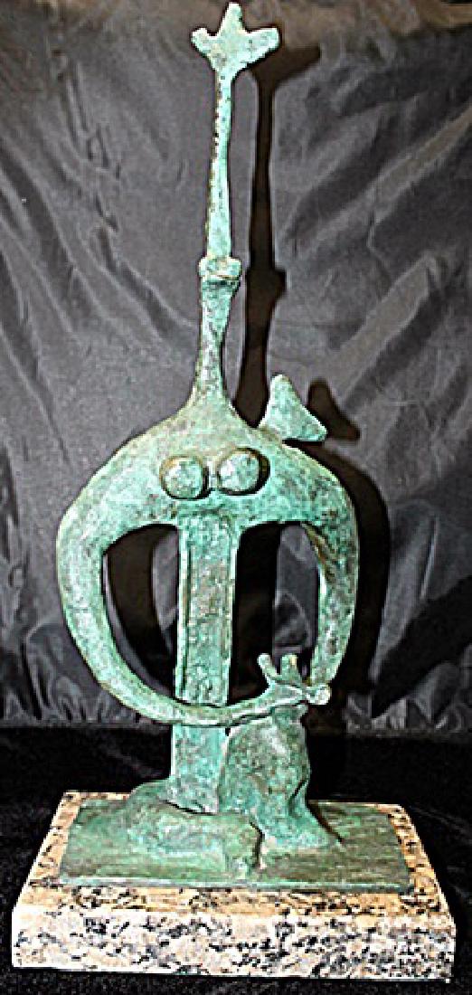 Signed Limited Edition Bronze Lipchitz: Old recast patina bronze sculpture Jacques Lipchitz, bearing a signature in a limited edition. Dimensions approx 21 x 10 x 7.