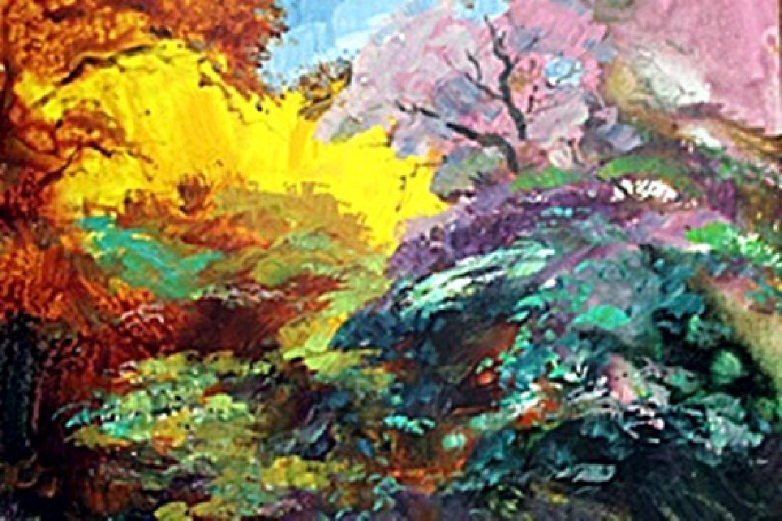 Original Michael Schofield Oil on Canvas: Authentic Original one of a kind oil painting on canvas by artist Michael Schofield, Double Signed, Size Approx. 22" x 30" In