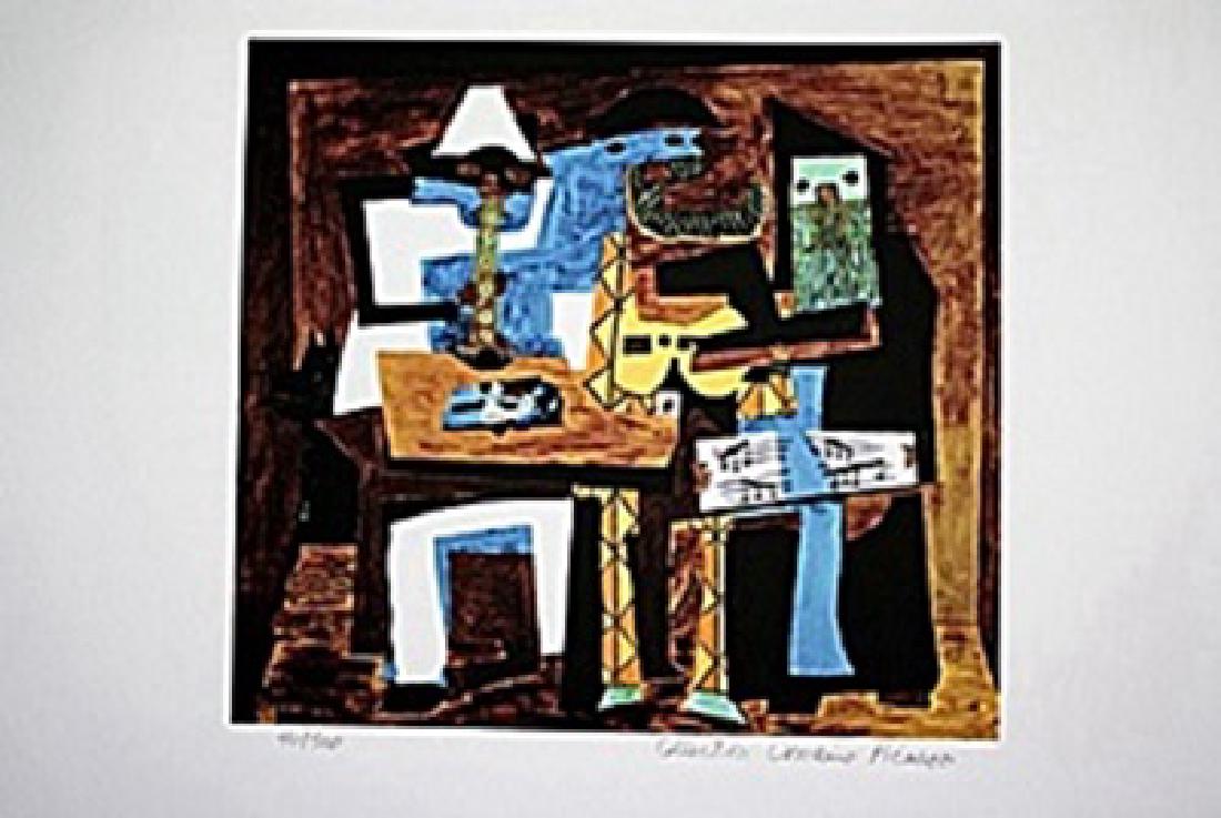 Picasso Limited Edition - 3 Musicians - from Collection: Authentic Pablo Picasso limited edition, "3 Musicians". From the Collection Domaine Picasso out of edition of 500. Number will vary. Comes with COA.