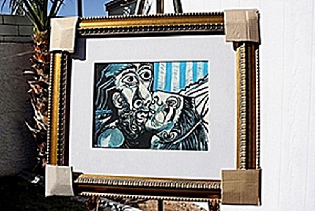 Authentic "The Kiss" - Picasso - Limited Edition: Pablo Diego José Francisco de Paula Juan Nepomuceno María de los Remedios Cipriano de la Santísima Trinidad Ruiz y Picasso (25 October 1881 – 8 April 1973) was a Spanish painter, draughtsman, and