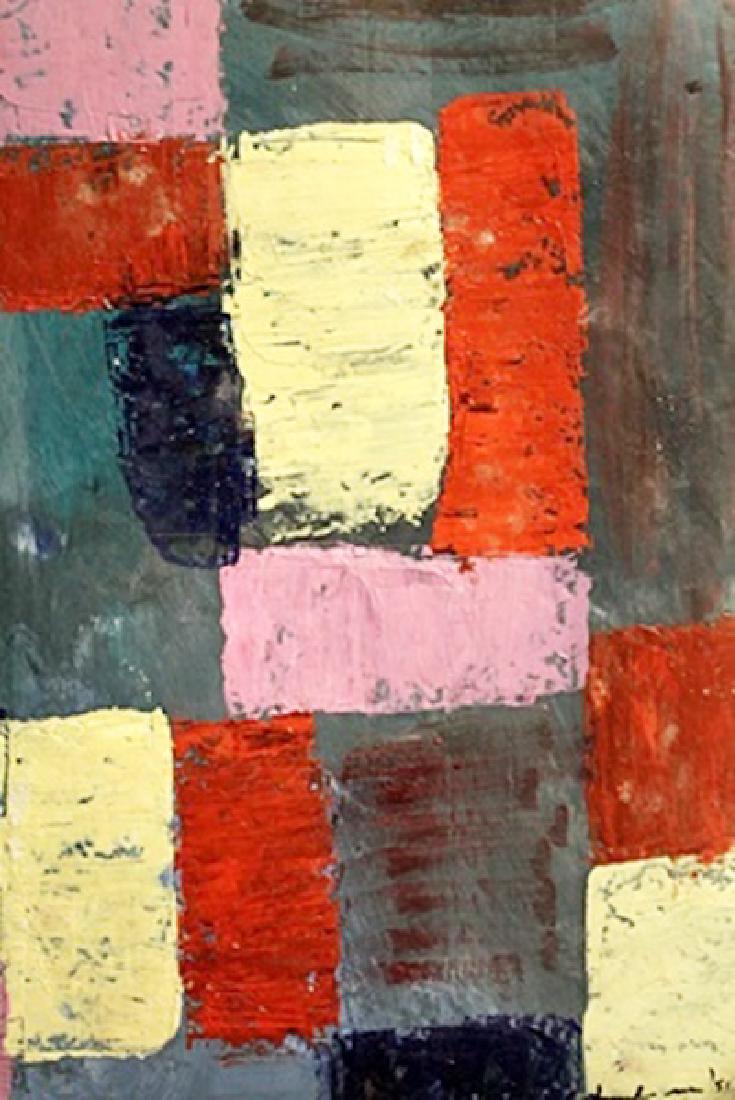 Composition - Hans Hofmann - Oil On Paper: Oil on paper by Hans Hofmann, approx. 19x13 in. Hans Hofmann was a German-born American abstract expressionist painter.