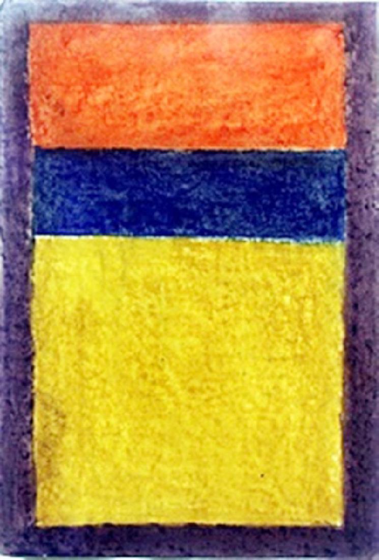 Pastel Drawing Mark Rothko: Pastel Drawing on Paper, In the manner of Mark Rothko, Unsigned, Size Approx. 19 x 13 inches