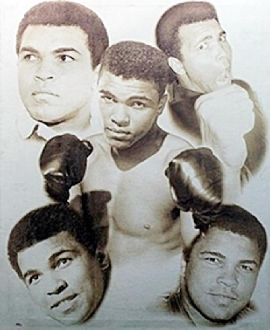 Giclee "Muhammad Ali": Authentic giclee on Canvas, Approx. 30" x 24" In.