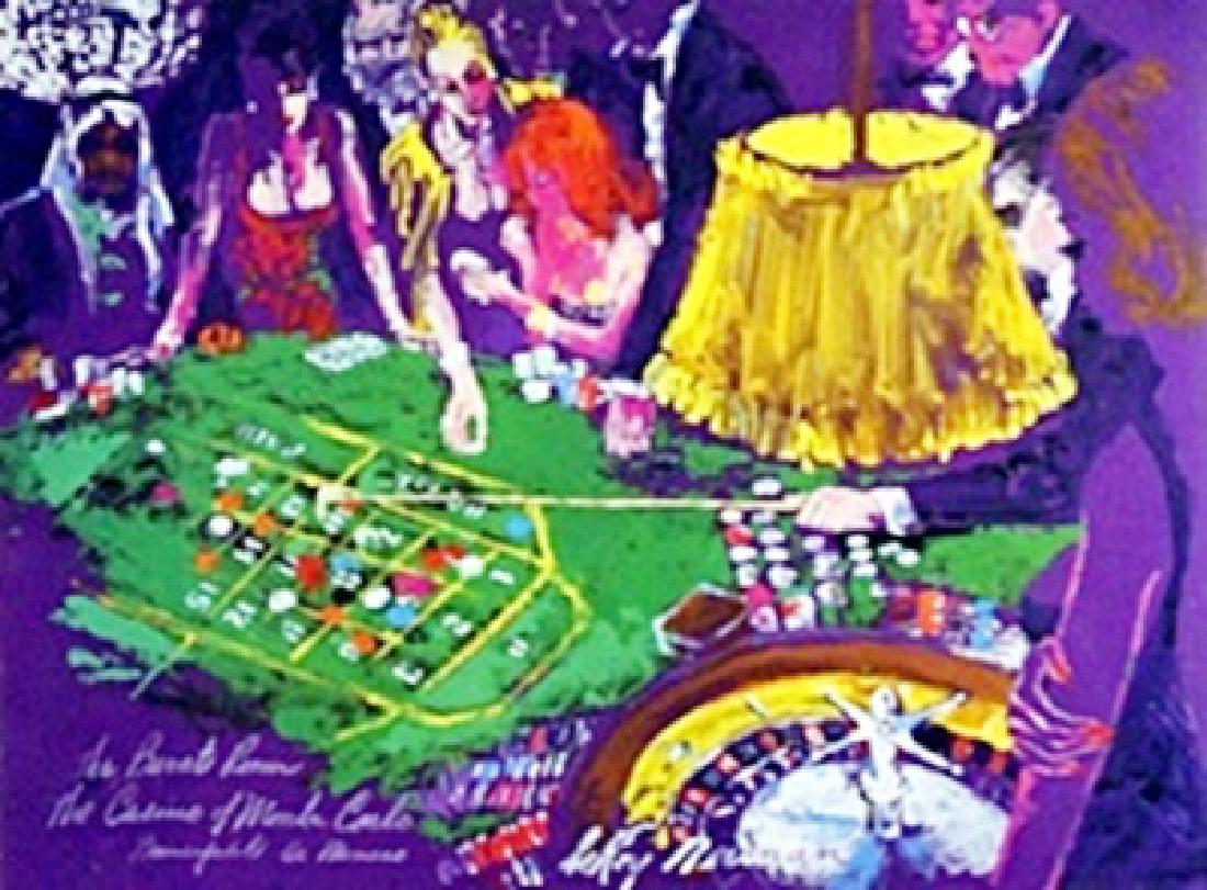 The Private Room - LeRoy Neiman: The Private Room Authentic Leroy Neiman. Lithograph, Plate Signed, size approx. 17 x 22 in. Authentic Leroy Neiman (born Leroy Leslie Runquist, June 8, 1921 – June 20, 2012) was an American art
