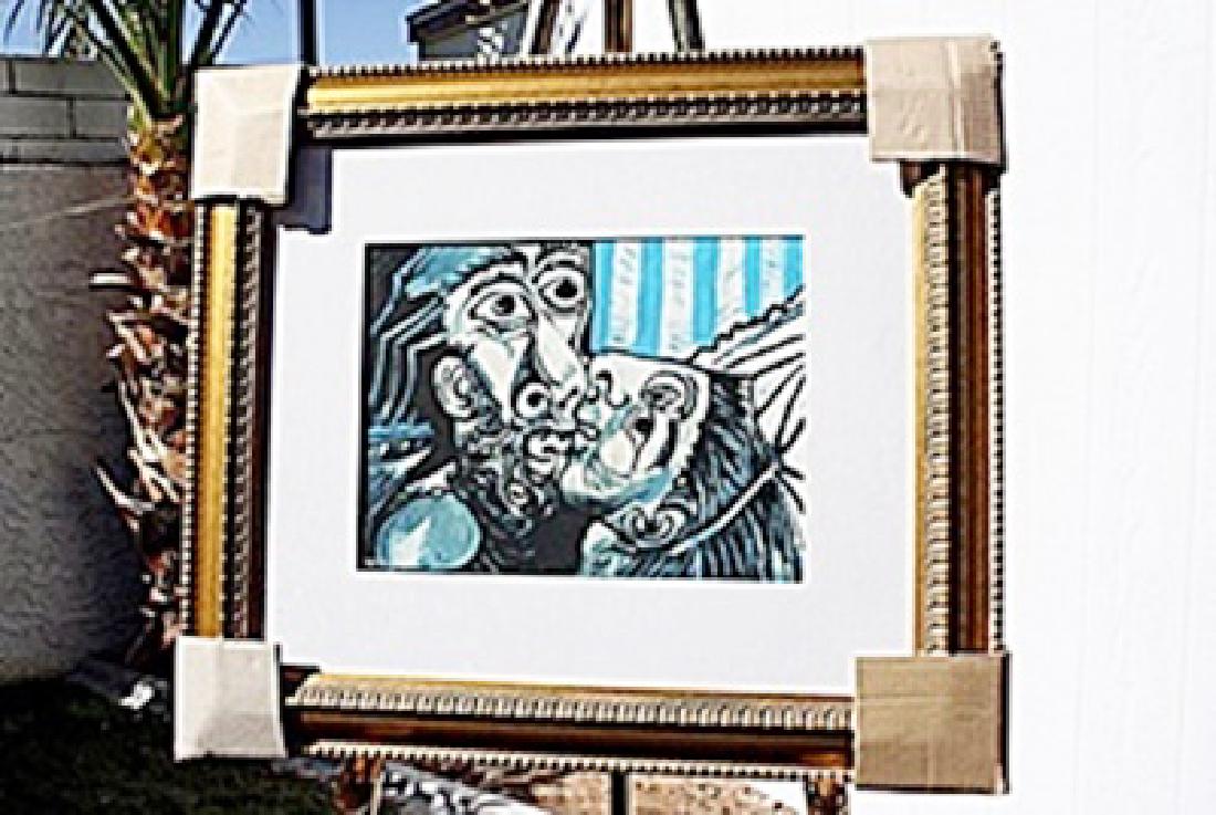 Authentic "The Kiss" - Picasso - Limited Edition: Pablo Diego José Francisco de Paula Juan Nepomuceno María de los Remedios Cipriano de la Santísima Trinidad Ruiz y Picasso (25 October 1881 – 8 April 1973) was a Spanish painter, draughtsman, and