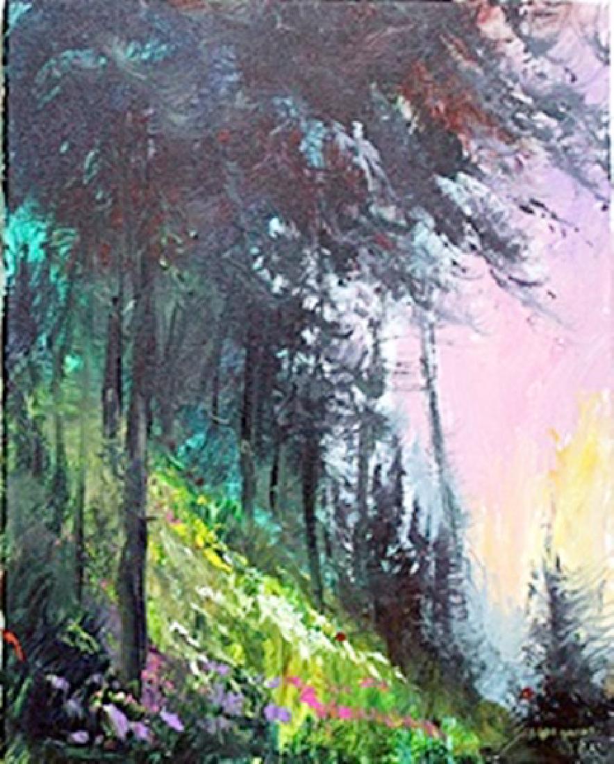 Original Painting by Michael Schofield: Original, Oil Painting on Canvas, Hand Signed by the artist Front & Back, Stretched Canvas on Wood Bars, Size Approx. 24 x 18