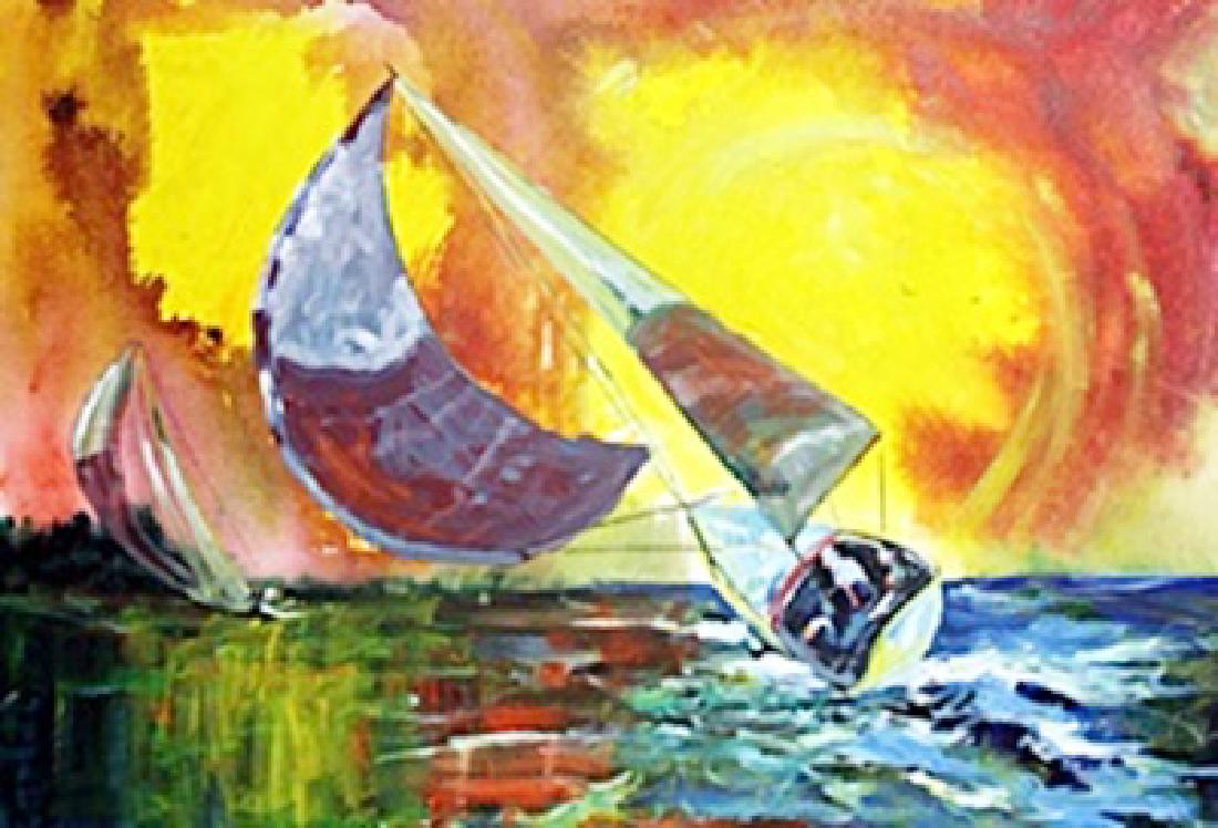 Original Michael Schofield Oil on Canvas: Authentic Original one of a kind oil painting on canvas by artist Michael Schofield, Double Signed, Size Approx. 22" x 30" In