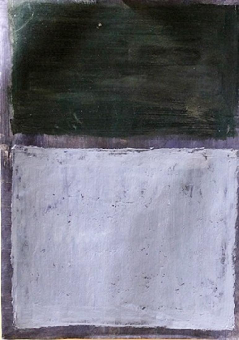Blue and Green - Mark Rothko - Oil On Paper: Oil on paper by Mark Rothko, approx. 13X13 in. Mark Rothko, born Markus Yakovlevich Rothkowitz, was an American painter of Russian Jewish descent. Although Rothko himself refused to adhere to any art