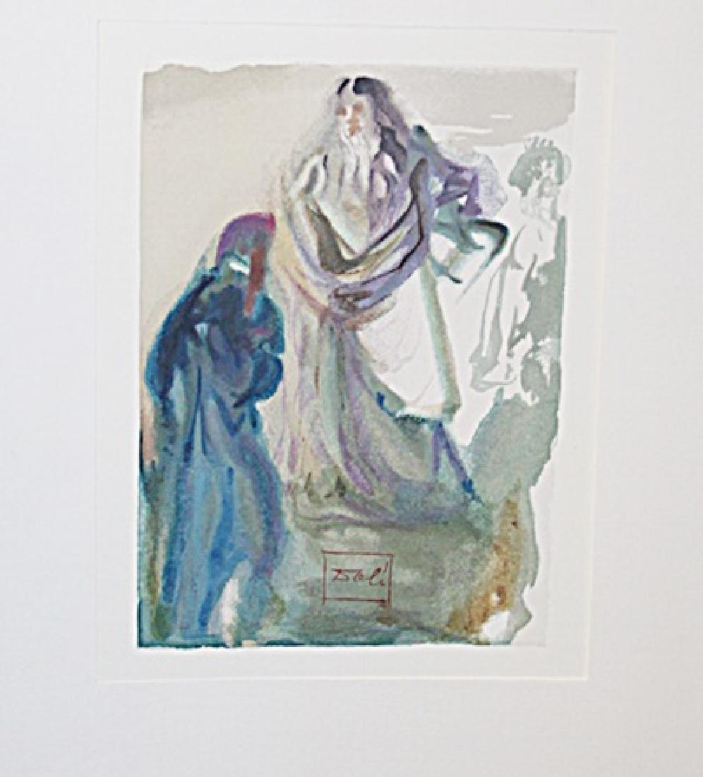 Dali "Heaven Canto 28" The Divine Comedy: Authentic plate signed wood block print by Salvador Dali from the Divine Comedy Series. Salvador Domingo Felipe Jacinto Dalí i Domènech, Marqués de Dalí de Púbol, known professionally as Salvador