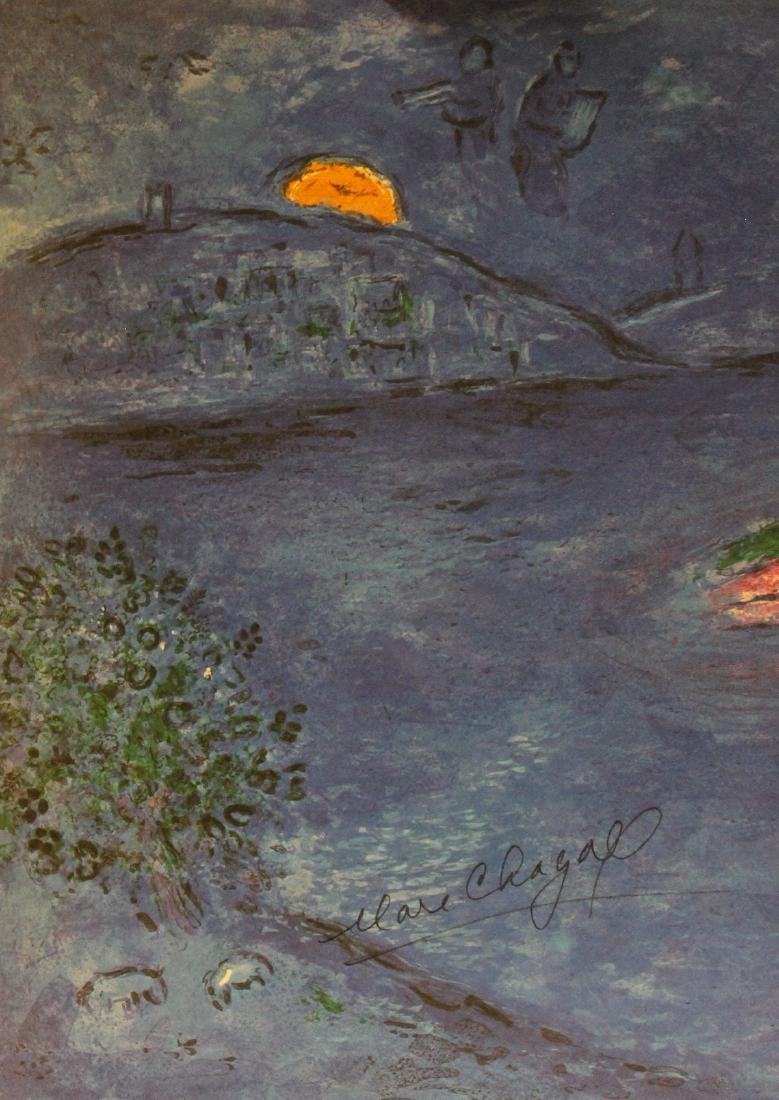 Marc Chagall - Signed Lithograph 73: Signed lithograph, Marc Zakharovich Chagall was a Russian-French artist of Belarusian Jewish origin. An early modernist, he was associated with several major artistic styles and created works in virtu