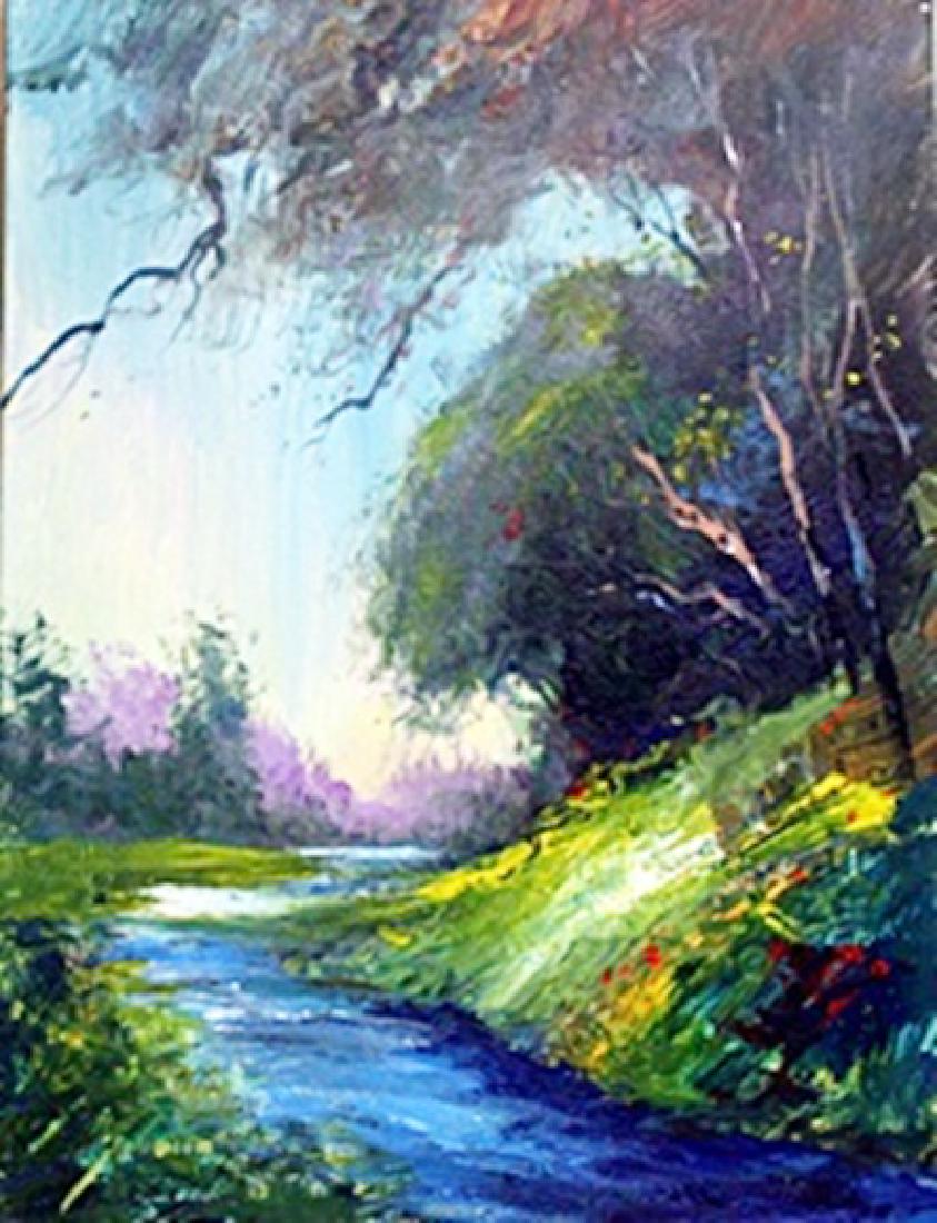 Original Painting by Michael Schofield: Original, Oil Painting on Canvas, Hand Signed by the artist Front & Back, Stretched Canvas on Wood Bars, Size Approx. 34 x 24