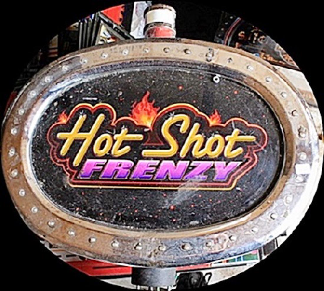 Vintage "Hot Shot Frenzy" Casino Slots Topper. (N): Attributed to: "Hot Shot Frenzy" Casino Tops for Slot Machines. Approx 16 x 18 x 5 1/2 in.
