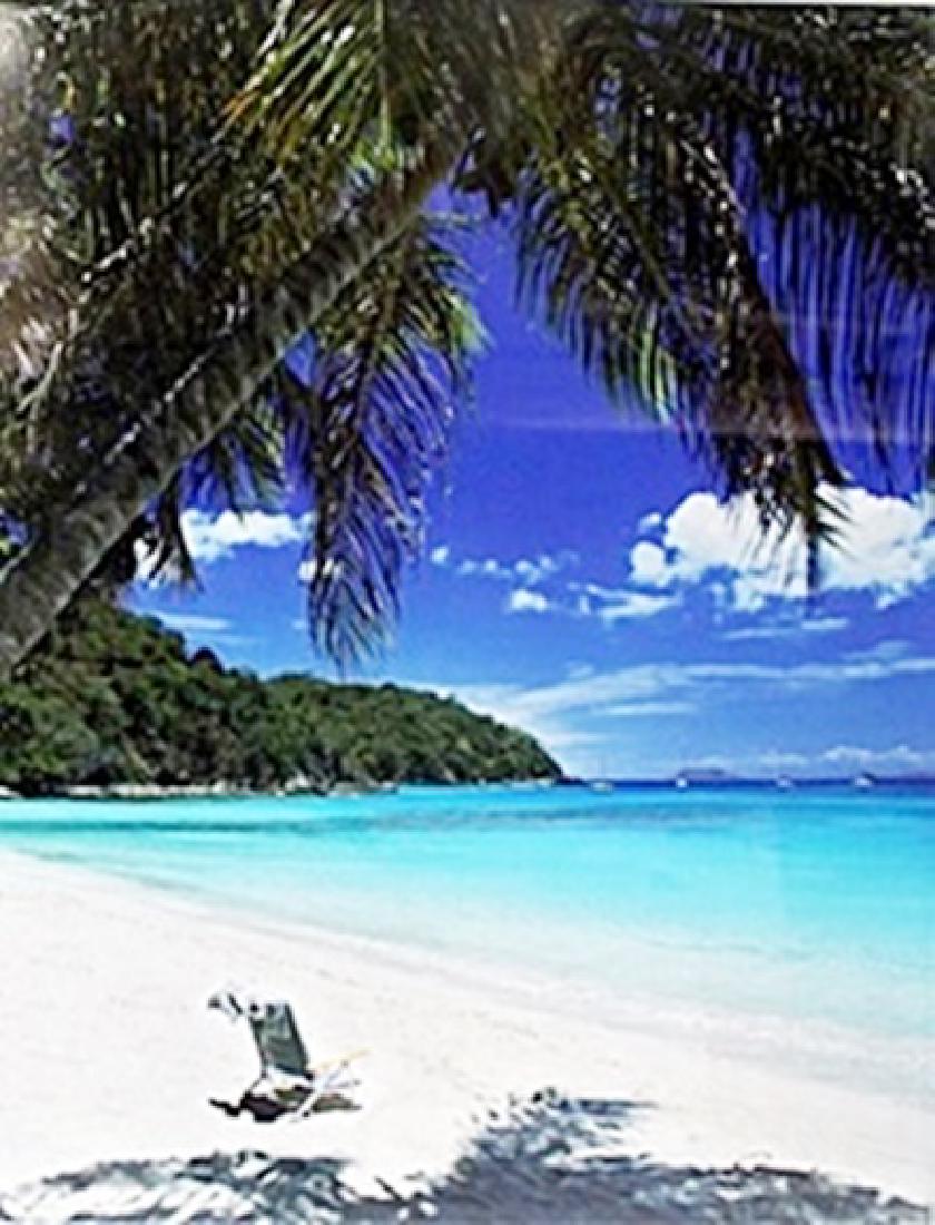 Giclee "An Ideal Spot" Scanlan: Authentic giclee on Paper, signed , Approx. 19" x 16" In.