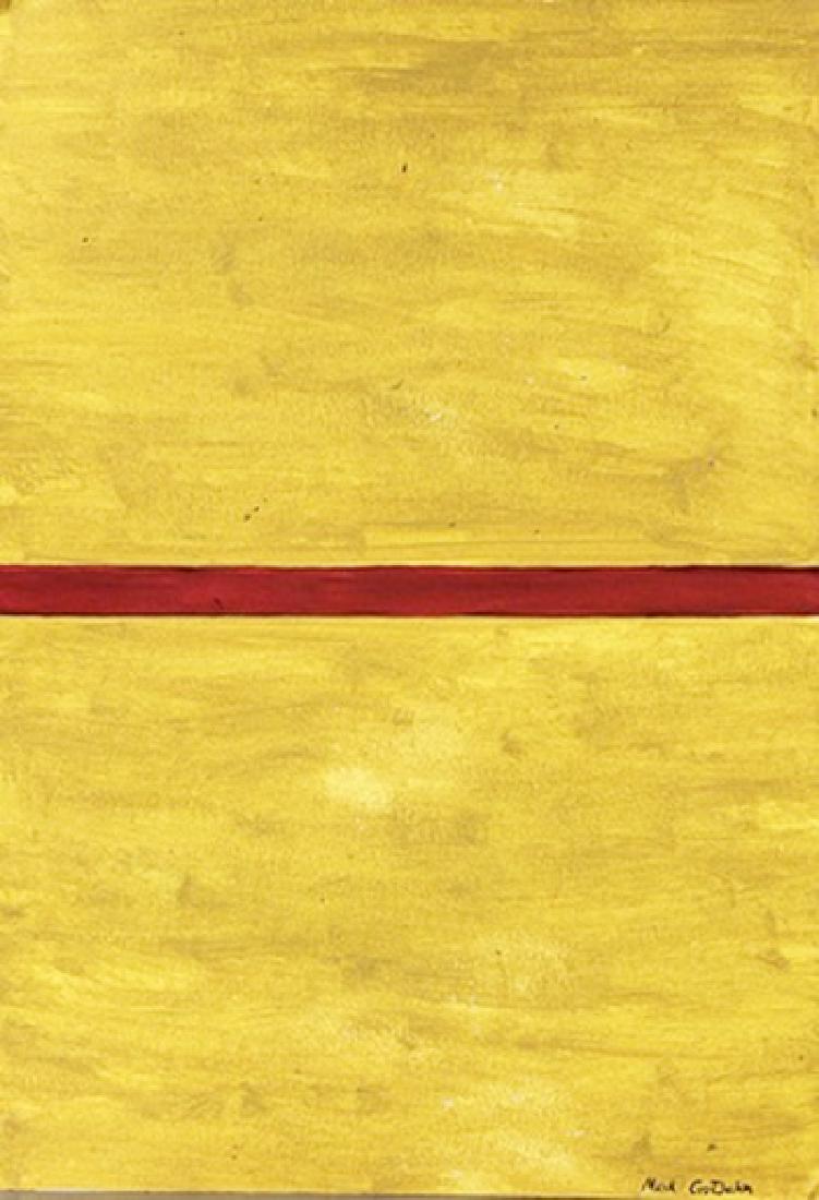 Mark Grotjahn - Oil On Paper: Oil on paper by Mark Grotjahn, approx. 20x14 in. Mark Grotjahn is an American painter best known for abstract work and bold geometric paintings. Grotjahn lives and works in Los Angeles.