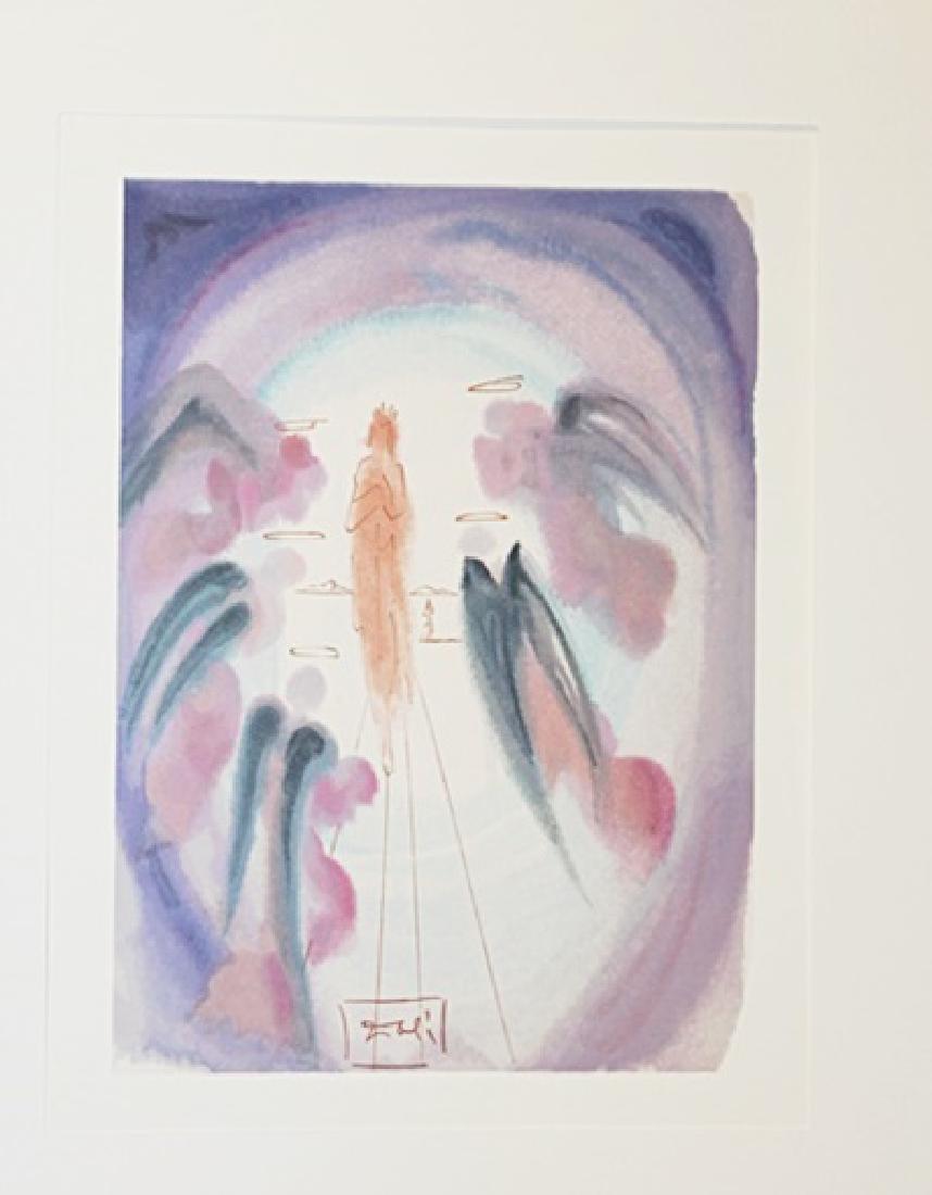 Dali "Heaven Canto 24" The Divine Comedy: Authentic plate signed wood block print by Salvador Dali from the Divine Comedy Series. Salvador Domingo Felipe Jacinto Dalí i Domènech, Marqués de Dalí de Púbol, known professionally as Salvador