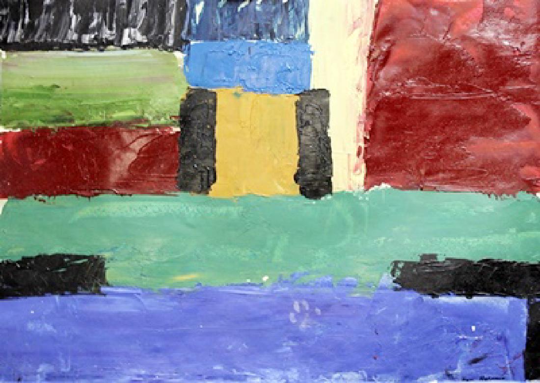 Kaleidos - Hans Hofmann - Oil On Paper: Oil on paper by Hans Hofmann, approx. 19x13 in. Hans Hofmann was a German-born American abstract expressionist painter.