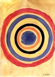 Circles - Kenneth Noland - Oil on Paper