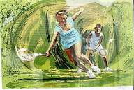 Tennis - Harry Schaare - Lithograph