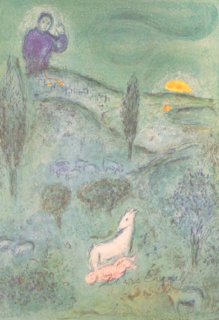 Marc Chagall - Signed Lithograph 112: Signed lithograph, Marc Zakharovich Chagall was a Russian-French artist of Belarusian Jewish origin. An early modernist, he was associated with several major artistic styles and created works in virtu