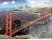 GOLDEN GATE PANORAMA - Alexander Chen - Lithograph