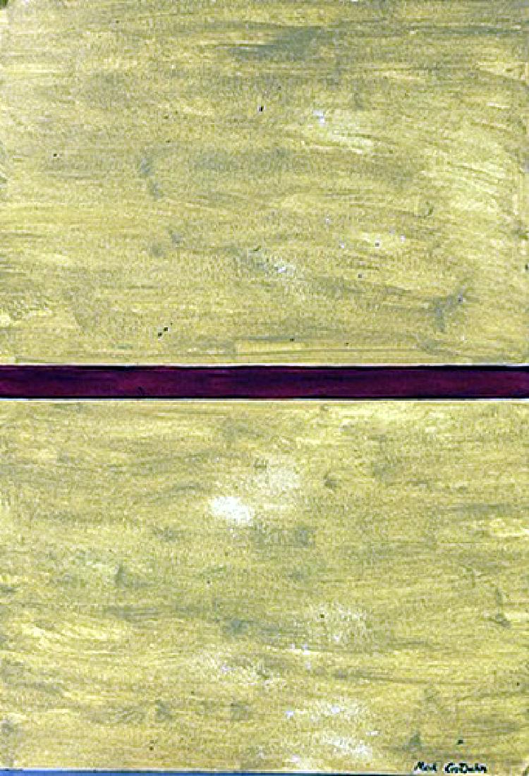 Mark Grotjahn - Oil On Paper: Oil on paper by Mark Grotjahn, approx. 20x14 in. Mark Grotjahn is an American painter best known for abstract work and bold geometric paintings. Grotjahn lives and works in Los Angeles.