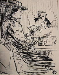 Henri de Toulouse-Lautrec - Woman in the Moulin Rouge