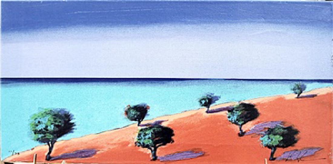 Into The Blue - Paul Powis - Silkscreen: Silkscreen by Paul Powis. Paul Powis began his art training at the Birmingham College of Art and Design, studying for a Foundation in Art and Design between 1968-69. He then went on to study at Portsm