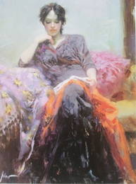 Giclee on Paper "Her Favorite Book"  Pino (88ZI)