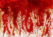 My Blood - Hermann Nitsch - Oil On Paper
