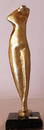 Nude Bust - Gold over Bronze Sculpture - after