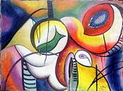 Improvisation 1922'  Oil Painting  Arshile Gorky