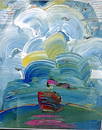 Sailboat Painting - Peter Max - Lithograph