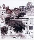 Downtown Los Angeles 1800's - Lithograph