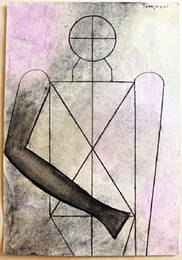 The Soldier  Oil Painting on Paper  Rufino Tamayo