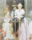 Giclee on Paper "Sunday at the Balcony"  Pino (58ZI)
