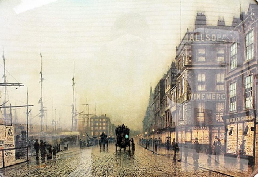 Liverpool Quay by Moonlight 1887 - Atkinson Grimshaw -: Lithograph by Atkinson Grimshaw. John Atkinson Grimshaw was an English Victorian-era artist known for his breathtaking city night-scenes and landscapes. He is considered one of the most renowned paint