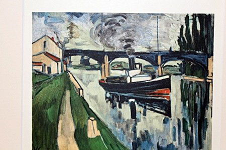 The Seine At Poissy 1908-by Vlamnick: Original Lithograph, Comes with COA 12" X 14"- Maurice de Vlaminck (4 April 1876 – 11 October 1958) was a French painter. Along with André Derain and Henri Matisse he is considered one of the princ
