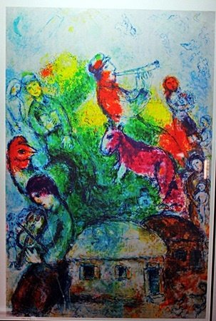 By Chagall "Shofar" Ltd. Ed. Lithograph (2021): By Marc Chagall lithograph. Published in Paris circa, measuring approx. 40x31 with very good margins. The work is framed and matted in very good condition. Signed and numbered.