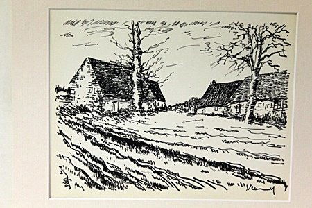 Old House 1922-by Vlaminck: Original Lithograph, Comes with COA 13" X 15"- Maurice de Vlaminck (4 April 1876 – 11 October 1958) was a French painter. Along with André Derain and Henri Matisse he is considered one of the princ
