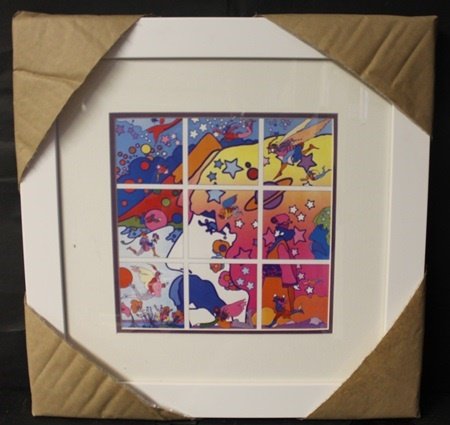 "UNTITLED" By PETER MAX (N): Lithograph, Out of the book, Approx 16 1/2 x 16 1/2 In.