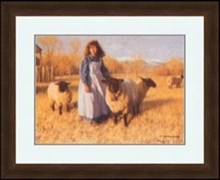 MY FRIENDS IN THE FIELD BY ROBERT DUNCAN: LITHOGRAPH, IMAGE SIZE: 19 3/4X14 1/4", FRAMED: 29 9/16X24 1/16"ALL ITEMS COME UNFRAMED, FRAMING AVAILABLE AT ADDITIONAL COST.
