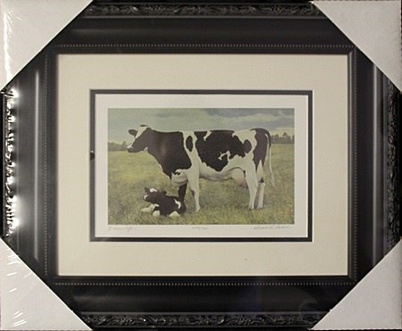 Framed Original Acrylic Paint on Canvas "A new Life" by: Framed Original Acrylic Paint on Canvas "A new Life" by Gerald Lubeck, Limited Edition, Signed by the Artist, Size Approx. 14 x 16 1/2 In.