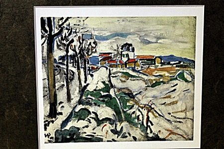Hills At Chatou 1907-by Vlaminck: Original Lithograph, Comes with COA 12" X 13"- Maurice de Vlaminck (4 April 1876 – 11 October 1958) was a French painter. Along with André Derain and Henri Matisse he is considered one of the princ