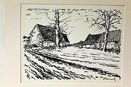 Old House 1922-by Vlaminck: Original Lithograph, Comes with COA 13" X 15"- Maurice de Vlaminck (4 April 1876 – 11 October 1958) was a French painter. Along with André Derain and Henri Matisse he is considered one of the princ