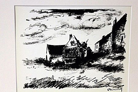 Waiting For The Storm 1922-by Vlaminck: Original Lithograph, Comes with COA 13" X 15"- Maurice de Vlaminck (4 April 1876 – 11 October 1958) was a French painter. Along with André Derain and Henri Matisse he is considered one of the princ