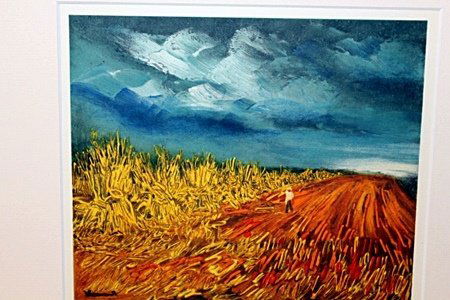 Lithograph "The Harvest 1943" after Maurice de Vlaminck: Lithograph, Size Approx. 12" X 14" In. Maurice de Vlaminck (4 April 1876 – 11 October 1958) was a French painter. Along with André Derain and Henri Matisse, he is considered one of the principal fi