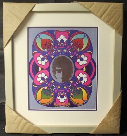 "DYLAN" By PETER MAX (N): Lithograph, Out of the book, Approx. 18 x 16 In.