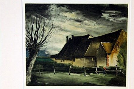 Lithograph "Haute Folie 1933" after Maurice de Vlaminck: Lithograph, Size Approx. 12" X 14" In. Maurice de Vlaminck (4 April 1876 – 11 October 1958) was a French painter. Along with André Derain and Henri Matisse, he is considered one of the principal fi